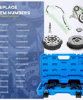 Engine Oil Pump And Timing Chain Kit With 2 VVT Gears And Camshaft Alignment Tool For BMW N20 N26 2.0L 3.0L X1 X3 X4 X5 Z4 2012 2016 Pro Grade Assembly For Precision Install And Long Lasting Performance kit with storage case and components