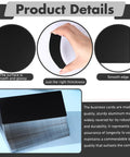 Engraving Aluminum Plates For CNC And Laser Crafting, Multipurpose Metal Sheets For DIYers And Gift Cards, showing black matte finish and thickness