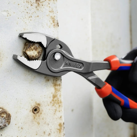 TwinGrip Pliers With Comfort Grip Handles For Pro Grade Grip And Easy Tool Tethering With KnipeXtend Color Coded Clips 10 Inch Pliers