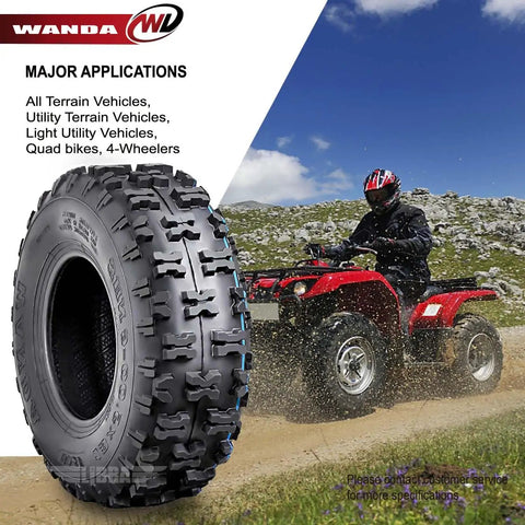 All terrain vehicle with Set Of 2 13X5-6 ATV Go Kart Tires Non Directional Tread For Maximum Grip Cornering Stability And Easy Clean Out