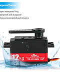 Beefed Up 12Kg Low Profile Digital Servo With Waterproof Full Metal Gear TD-9512MG in water demonstration