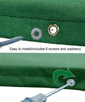 Detailed view of Durable 43 By 90 Inch Swing Canopy Replacement Waterproof Snow Proof Outdoor Playset Cover installation setup