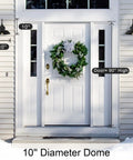 Front porch with 2 Pack 10 Inch Black Outdoor Barn Light With Wall Mount Gooseneck Dome Sconce for house entryway