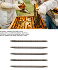 Beekeepers using 5 Piece Bee Cell Cups Kit For Queen Rearing, Queen Cell Cup Bar With Frame And 15 Holes on wooden hive frame