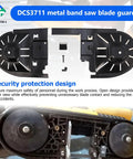 Heavy Hitter Metal Band Saw Blade Guard For DCS371 And DCS3711 Models 20V Max Cordless Tools 14 Inch protective cover detail view