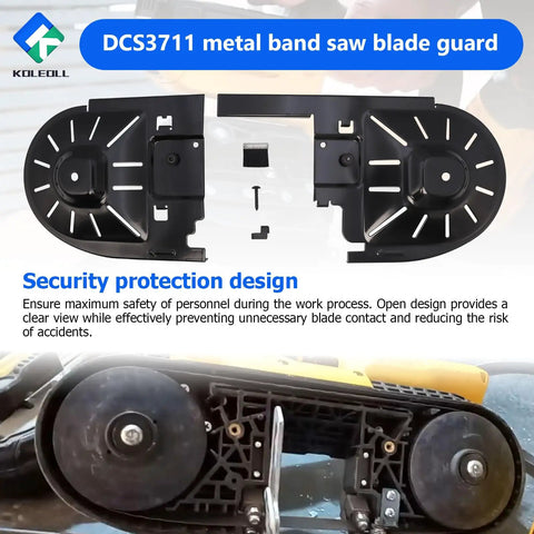 Heavy Hitter Metal Band Saw Blade Guard For DCS371 And DCS3711 Models 20V Max Cordless Tools 14 Inch protective cover detail view