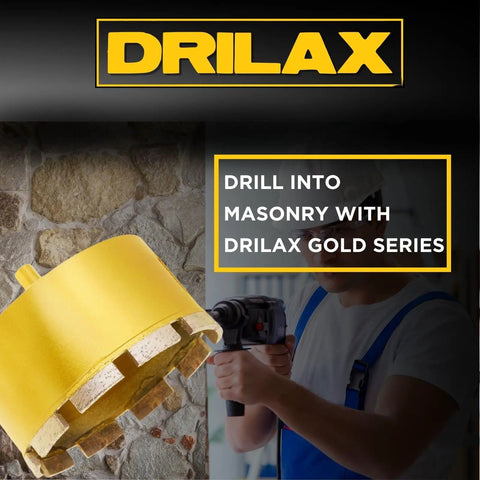 4 Inch Masonry Hole Saw With Heavy Duty Dry Core Diamond Bit And Precision Locator Guide For Concrete Brick Or Stone Drilling