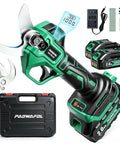 Powerful 2.5 Inch Cutting Capacity Cordless Pruning Shears With Brushless Motor Dual 2Ah Batteries SK7 Blade And LCD Display