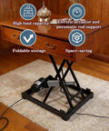 Portable Electric Scissor Lift Table With Remotes Space Saving Height Adjustable Coffee Platform For Home Office Diy Shop And Workshop Folding Storage Hack That Fits Like A Charm, showing high load capacity and foldable design.