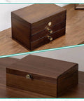 Bronze Mini Drawer Pulls Set Of 36 Tiny Round Knob Handles For Jewelry Boxes Cabinets And Dressers, 0.37 Inch Diameter, 0.4 Inch Base, 0.42 Inch Height, Includes 108 Screws And 3 Screw Sizes on wooden jewelry box