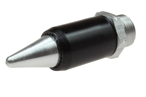 High Flow Blow Gun Tip With One Eighth Inch Male NPT Aluminum Typhoon Replacement Tip With Black Anodized Sleeve For Corrosion Resistant Safety Nozzle Delivers Fast And Powerful Air