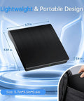 External Blu Ray Drive With Read And Burn Support 3D Blu Ray Burner For PC USB 3.0 High Speed Optical Drive For CDs DVDs And Blu Rays Plug And Play Portable Writer For Windows And Mac, black 5.7x5.5x0.6 in