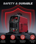 Front view of 55A Plasma Cutter With Non Touch Pilot Arc And High Frequency Start, 120/240V Dual Voltage IGBT Inverter on a rock