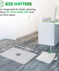Huge Wet Floor Wipes For Squeegee Stick Extra Thick Multi Surface Cleaning Wipes With Fresh Aroma 27.5 X 15.7 Inch on floor