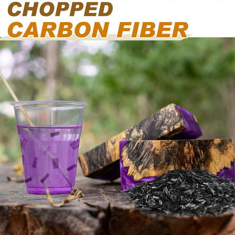 1.1 Lb 0.5 Inch Chopped Carbon Fiber Kit Black For DIY Projects And Epoxy Mold Crafting Dust Free And Evenly Cut Fibers