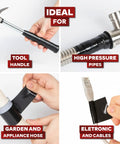 Self-Fusing Silicone Tape Pro Black 1.5 Inch By 15 Feet No Glue Required Weatherproof Sealing Tape used on tools, pipes, hoses, cables