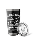 Insulated Stainless Steel Tumbler Built For Sailplane Pilots And Glider Enthusiasts Keeps Coffee Or Hydration Hot Or Cold While You Soar The Skies A Dope Gift For Aviation Fans Flight Hobbyists And Glider Lovers - black tumbler with lid