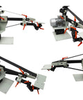 Professional Grade Variable Speed Belt Sander Bench Grinder with motor, adjustable arm, and three 72 inch belts for knife sharpening.