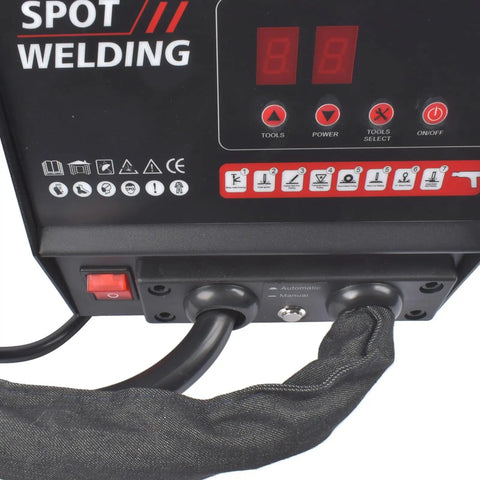 Spot Weld Dent Puller Kit 3500W 110V Car Body Dent Repair control panel close-up