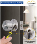 Two Sets Keyed Alike Entry Door Knob And Deadbolt Lock Combo Set For Front Door With Satin Nickel Finish All Keys The Same