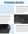 Premium details of Weatherproof Electrical Junction Box With Clear Cover IP65 Waterproof ABS Plastic Case features.