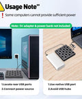 8 In 1 External CD DVD Drive For Laptop With USB 3.0 And USB C Portable CD Player And DVD Burner External Disc Drive For PC Mac Windows Built In USB Hub Plus SD And TF Card Reader Plug And Play Travel Ready usage note
