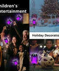 Solar Powered Outdoor Lights With Purple Flickering Flame For Patio And Pathway Decor used in holiday and children's entertainment settings
