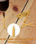 Exterior Wood Screws Size Ten By Two Inches With T25 Star Torx Drive Deck Screws 466 Piece Set on wooden surface