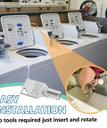 2 Pack GR800 Washer Dryer Key For Your Commercial Laundry Setup 54612 Coin Service Door Key Compatible With GR800W GR800WN GR800D GR800DN For Commercial Machines shown with open washers.