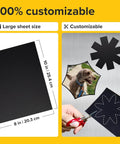Image of Self-Stick Magnetic Sheets Pack Of 10 With No Mess Adhesive, 8 By 10 Inches And 20 By 25 Centimeters, customizable for crafts.