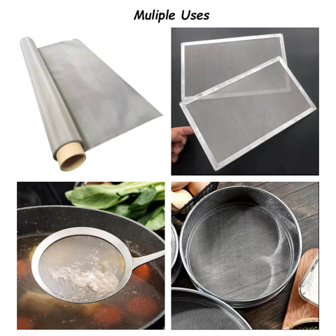 Industrial Grade 304 Stainless Steel Mesh Screen 200 Mesh For Filtration And DIY Projects YAGJIA 15.7 By 47.2 Inches