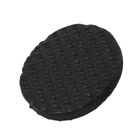 Close-up of a single pad from the 30 Piece Black Nonslip Rubber Feet Pads For Durable Floor Protection Of Furniture And Appliances.