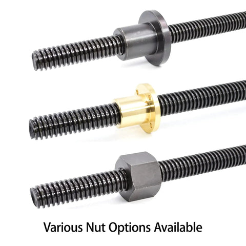 Premium T45 Trapezoidal Lead Screw 45mm Diameter X 6mm Pitch Measuring 1140mm Long With Matching Nut Built Tough Carbon Steel Heavy Duty Craftsmanship Ready To Roll For 3D Printers And CNC Systems
