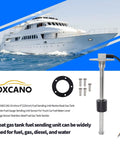 Fuel Sending Unit 240-33 Ohm 9 Inch Marine Gas Tank Sender For Boats And Vehicles, Universal Float Sensor For Boats, Cars, Generators, Engines, And Heavy Machinery, 316 stainless steel