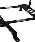 Jeep Wrangler JK Driver Side Low Mount Floor Seat Bracket for 4 Door Rigs, heavy duty steel black finish, bolt in mount, no pedestal.