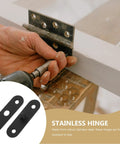 Heavy Duty Concealed Door Hinges Set In Stainless Steel For Exterior And Interior Doors And Windows, shown during installation