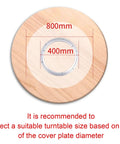 Beefy Heavy Duty Aluminum Alloy 360 Degree Rotating Swivel Plate diagram showing 400mm inner measurement, for tables