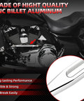 Chrome Shift Linkage For Harley Touring Motorcycles 1980 To 2024 Keeps Your Ride Shifting Smooth And Crisp On Softail Electra Glide Road King Street Glide Road Glide Upgrade For Lightning Fast Shifts, chrome billet aluminum linkage on Harley engine