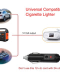 Diagram of 12V DC Power Cord For DreamStation CPAP BiPAP Car Charger Cable On The Go With Cigarette Lighter Six Point Five Ft Replacement