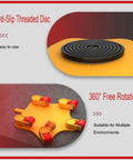 Heavy Duty Machine Skates And Rolling Dolly Plates Built Tough Rock Solid platform mover with anti-slip disc and rotating wheels.