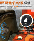 Beefy 3/8 24 Torque Converter To Flex Plate Bolts For Automatic Transmissions Secure Locking Fasteners Fits Aode E4od C4 Crank Adapter Heavy Duty Steel image showing wide flange lock nut design for secure fit.
