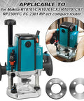Plug And Play Swap Template Guide Adapter Compatible With Makita Router Base Replaces 321492 3 For 3612B 3620 Models with router and bushings.