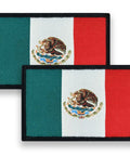 Top Shelf Mexico Flag Tactical Morale Patches With Legit Hook And Loop Backing Flex Design For Your Favorite Street Wear Gear set of 2 patches