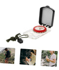 Multifunctional Orienteering Compass With Luminous Pointer Scale Ruler And Mirror for hiking camping outdoor navigation