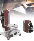 Multifunctional Mini Electric Belt Sander With 9000Rpm Brushless Motor for metal polish, featuring a steel chassis and 30x330mm sandbelt.