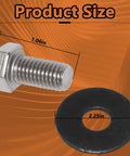 Deck Spindle Bolts And Washers Beefed Up Replacement Kit For Lawn Mowers Three Sets With Belleville Spring Washers And Grade 8 Hardware Replaces 781872 782474 754101 602680 Fits Hustler Super Z And Super Mini, 1.06in bolt, 2.25in washer
