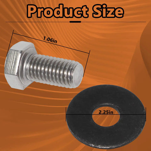 Deck Spindle Bolts And Washers Beefed Up Replacement Kit For Lawn Mowers Three Sets With Belleville Spring Washers And Grade 8 Hardware Replaces 781872 782474 754101 602680 Fits Hustler Super Z And Super Mini, 1.06in bolt, 2.25in washer