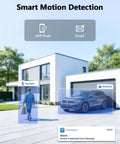 Smart motion detection notification from 90ft Night Vision 5MP Outdoor Wired Security Camera System With DVR Recorder.