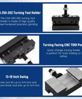 CXA 250 302 Quick Change Turning Tool Holder for CNC Lathes with 13 to 18 Inch Swing and Three Quarter Inch Tool Bit Capacity