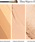 Angled Precision Concealer Brush For Liquid And Cream Concealer Cruelty Free Makeup Tool for blending liquid, cream, and powder